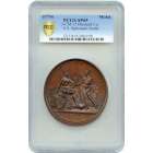 1776 U.S. Diplomatic Medal, Bronzed-Cu PCGS SP65