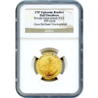 2011-Struck (1787-dated) 1/2oz Ephraim Brasher .999 Gold Half Doubloon (c.2011) Gem BU