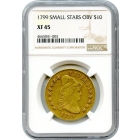 1799 $10 Draped Bust Eagle, Small Stars Obverse NGC XF45