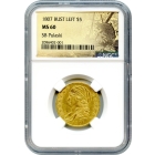 1807 $5 Capped Bust Half Eagle, Bust Left NGC MS60 Ex.SB Pulaski