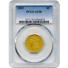 1835 $5 Classic Head Half Eagle PCGS AU50