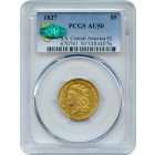 1837 $5 Classic Head Half Eagle PCGS AU50 (CAC) Ex.SS Central America