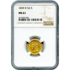 1839-D $2.50 Classic Head Quarter Eagle NGC MS61