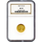 1847-O $2.50 Liberty Head Quarter Eagle NGC AU53