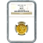 1849/1849 $5 Liberty Head Half Eagle, VP-002 NGC MS62