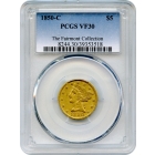 1850-C $5 Liberty Head Half Eagle PCGS VF30 Ex. Fairmont Collection