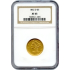 1852-D $5 Liberty Head Half Eagle NGC XF45