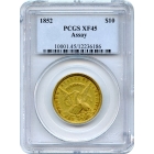 1852 $10 California Gold Eagle - U.S. Assay Office PCGS XF45