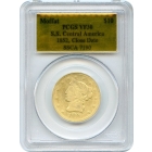 1852 $10 California Gold Eagle - Moffat & Co., Close Date PCGS VF30 Ex.SS Central America