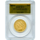1854-S $10 Liberty Head Eagle PCGS XF45 Ex.SS Central America