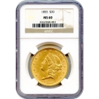 1855 $20 Liberty Head Double Eagle NGC MS60