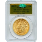 1856-S $20 Liberty Head Double Eagle, 17E PCGS AU55 (CAC)