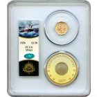 1856 $2.50 Liberty Head Quarter Eagle PCGS MS63 (CAC) Ex.SS Central America with Pinch
