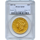 1857-O $20 Liberty Head Double Eagle PCGS XF45