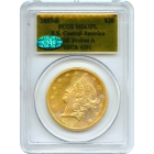 1857-S $20 Liberty Head Double Eagle 20E PCGS MS63 (CAC) Prooflike