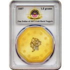 Gold Dust - 1857 California Gold Rush 1.5 gram Pinch of Gold PCGS Ex.SS Central America (2nd recovery)