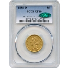 1858-D $5 Liberty Head Half Eagle PCGS XF40 (CAC) Ex. Fairmont Collection