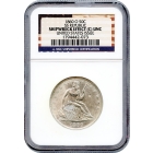 1860-O 50C Liberty Seated Half Dollar, Shipwreck Effect (C) NGC UNC Ex.SS Republic (Set of 3 coins)