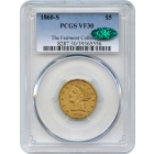 1860-S $5 Liberty Head Half Eagle PCGS VF30 (CAC) Ex. Fairmont Collection