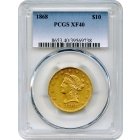 1868 $10 Liberty Head Eagle PCGS XF40