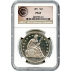 1871 $1 Liberty Seated Dollar NGC PR63