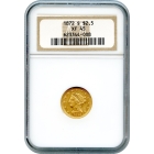 1872-S $2.50 Liberty Head Quarter Eagle NGC XF45