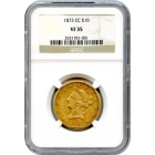 1873-CC $10 Liberty Head Eagle NGC VF35