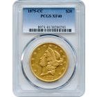 1875-CC $20 Liberty Head Double Eagle PCGS XF40