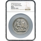 1776-dated U.S. Diplomatic Modern Restrike Medal, Silver NGC MS68 - Unique in Silver! 
