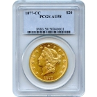 1877-CC $20 Liberty Head Double Eagle PCGS AU58