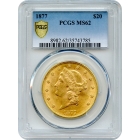 1877 $20 Liberty Head Double Eagle PCGS MS62