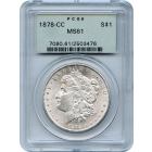 1878-CC $1 Morgan Silver Dollar PCGS MS61