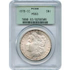 1878-CC $1 Morgan Silver Dollar PCGS MS63