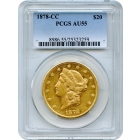 1878-CC $20 Liberty Head Double Eagle PCGS AU55