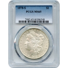 1878-S $1 Morgan Silver Dollar PCGS MS65