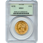 1878 $10 Liberty Head Eagle PCGS MS61