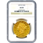 1879-CC $20 Liberty Head Double Eagle NGC AU58