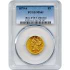 1879-S $5 Liberty Head Half Eagle PCGS MS61 Ex.Rive d'Or Collection