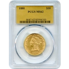 1880 $10 Liberty Head Eagle PCGS MS62