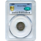 1880 10C Liberty Seated Dime PCGS PR66 (CAC)