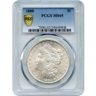 1880 $1 Morgan Silver Dollar PCGS MS65
