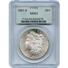 1881-S $1 Morgan Silver Dollar PCGS MS63