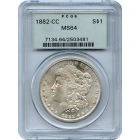 1882-CC $1 Morgan Silver Dollar PCGS MS64
