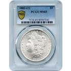 1882-CC $1 Morgan Silver Dollar PCGS MS65