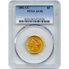 1882-CC $5 Liberty Head Half Eagle PCGS AU58