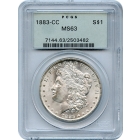 1883-CC $1 Morgan Silver Dollar PCGS MS63
