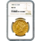 1883-CC $20 Liberty Head Double Eagle NGC AU53