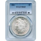 1883 $1 Morgan Silver Dollar PCGS MS65