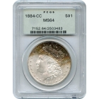 1884-CC $1 Morgan Silver Dollar PCGS MS64