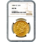 1884-CC $20 Liberty Head Double Eagle NGC AU58